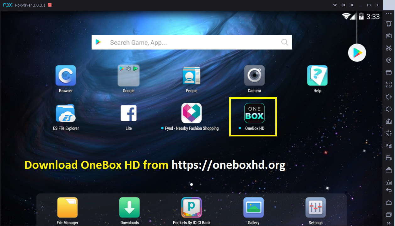 Onebox hd apk for pc